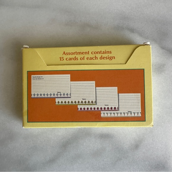 VINTAGE • 80s Kitchen Recipe Cards Cottagecore Assorted Farmhouse Designs Kawaii - Picture 5 of 13